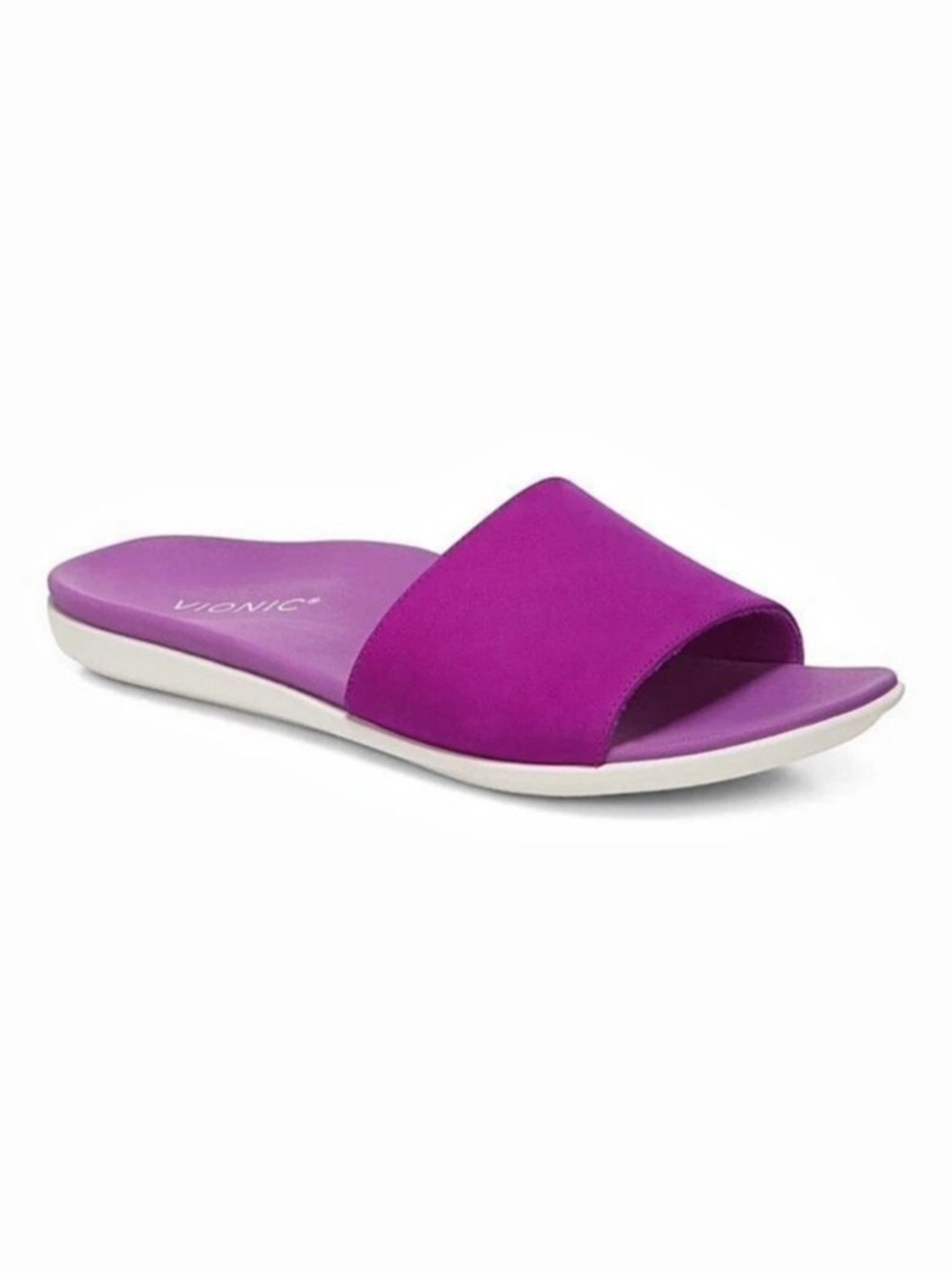 Vionic Rejuvenate Recovery Slide Sandal Purple Slide Sandals